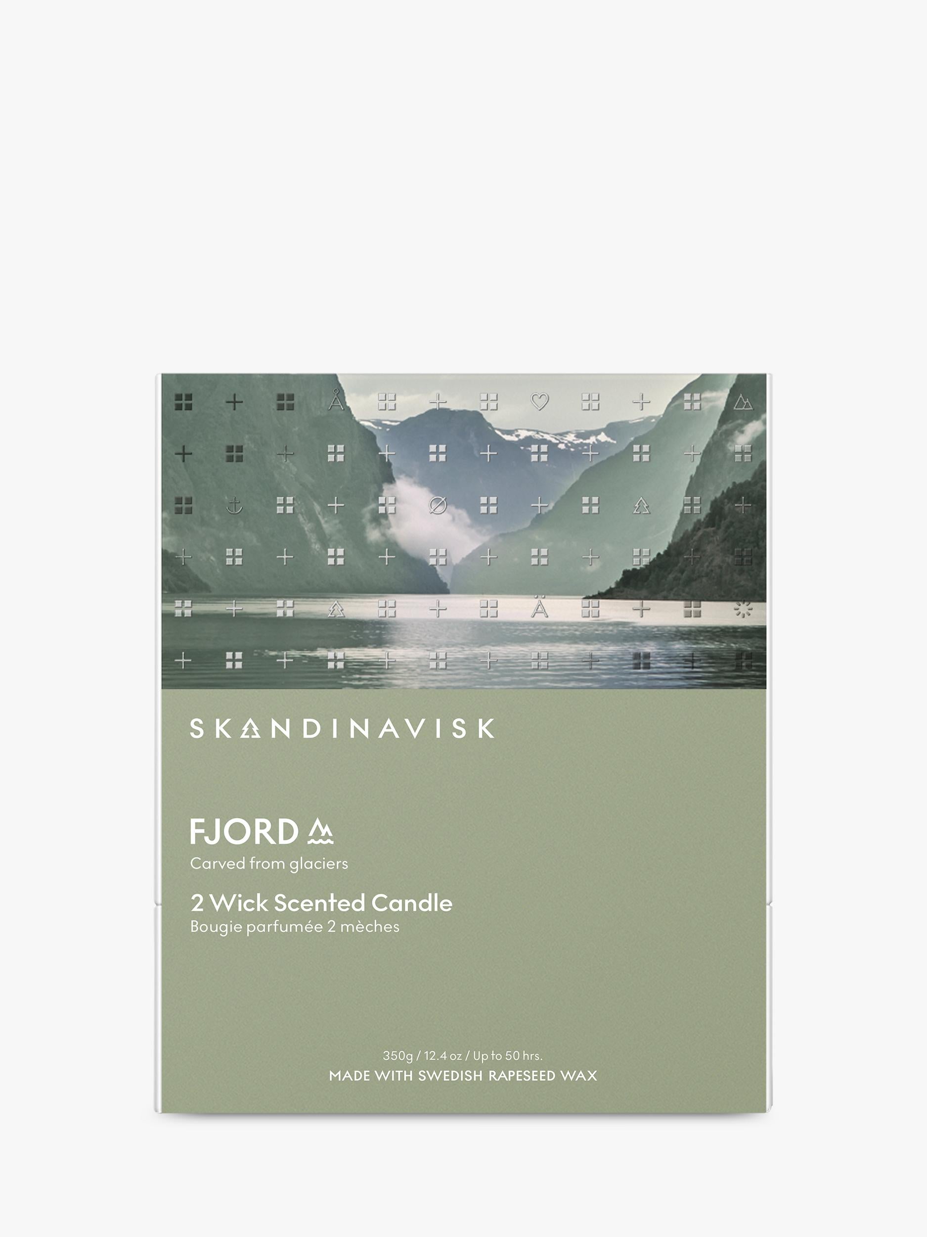 SKANDINAVISK Fjord two-wick scented candle 350g (British brand)