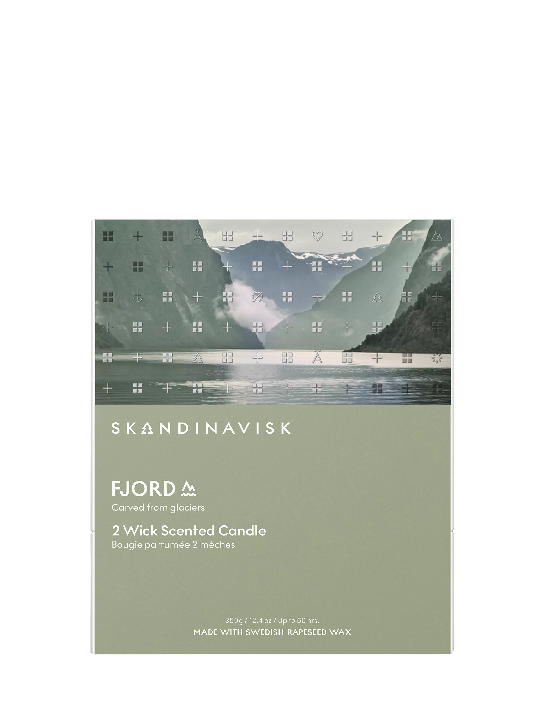 SKANDINAVISK Fjord two-wick scented candle 350g (British brand)
