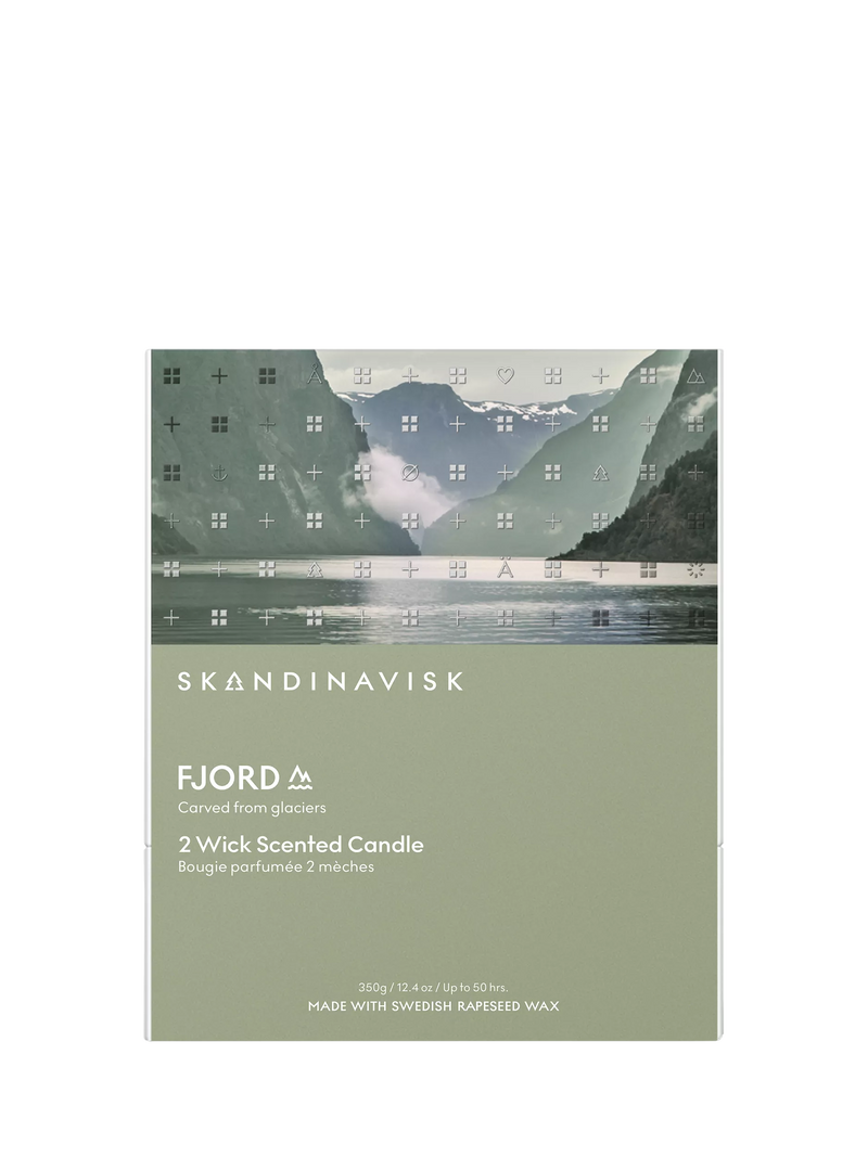 SKANDINAVISK Fjord two-wick scented candle 350g (British brand)