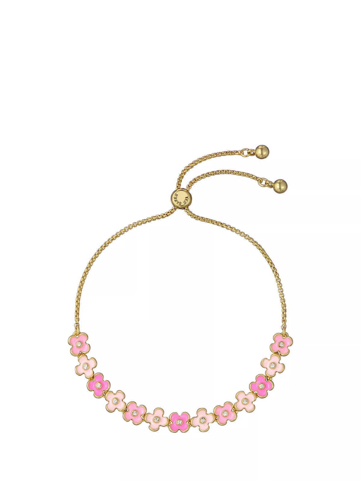 Ted Baker charm bracelet gold pink - British product