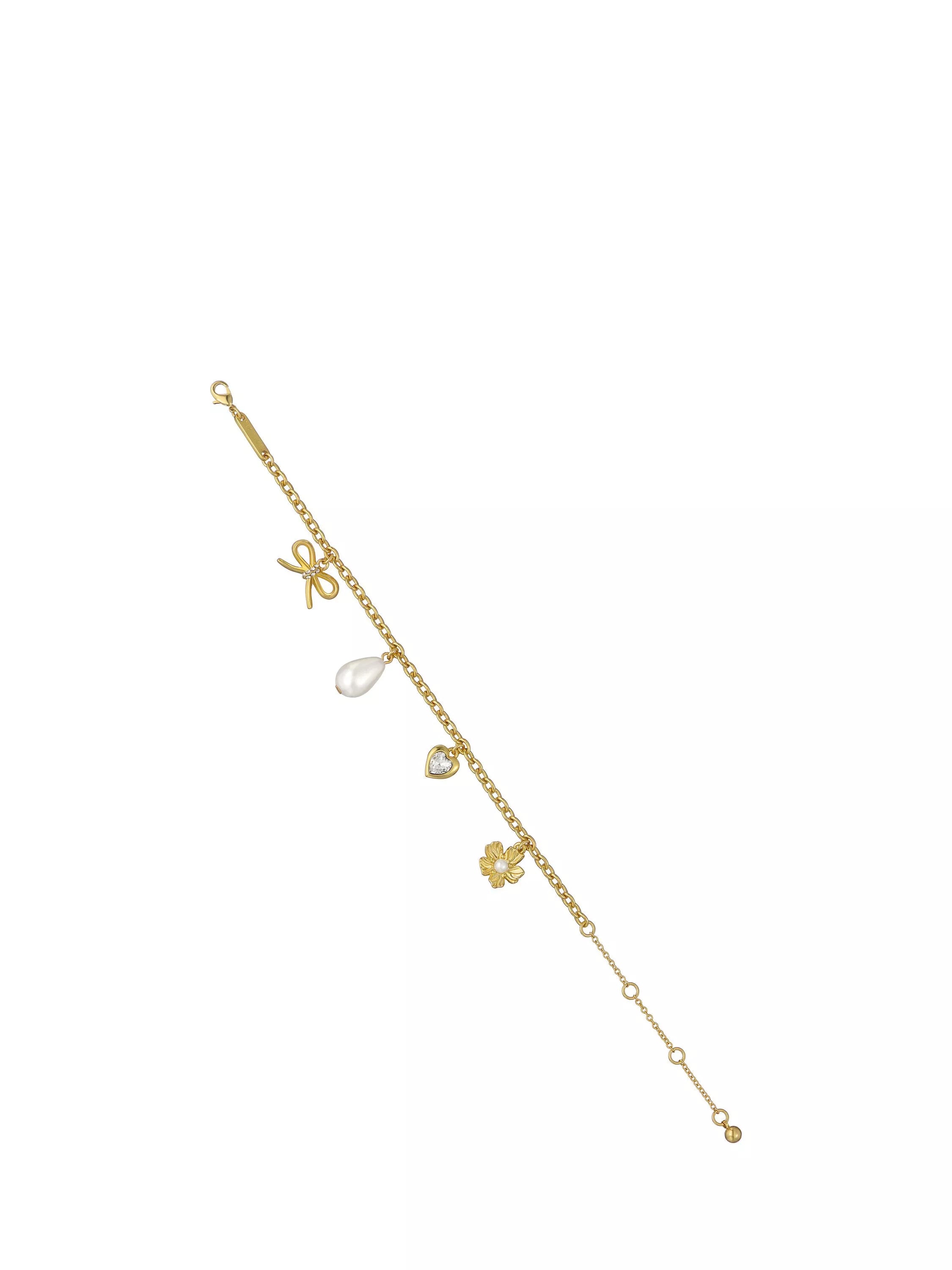 Ted Baker gold tone charm bracelet, imported from the UK