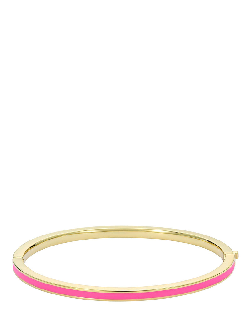 Ted Baker enamel slim bangle bracelet gold toned (British brand)