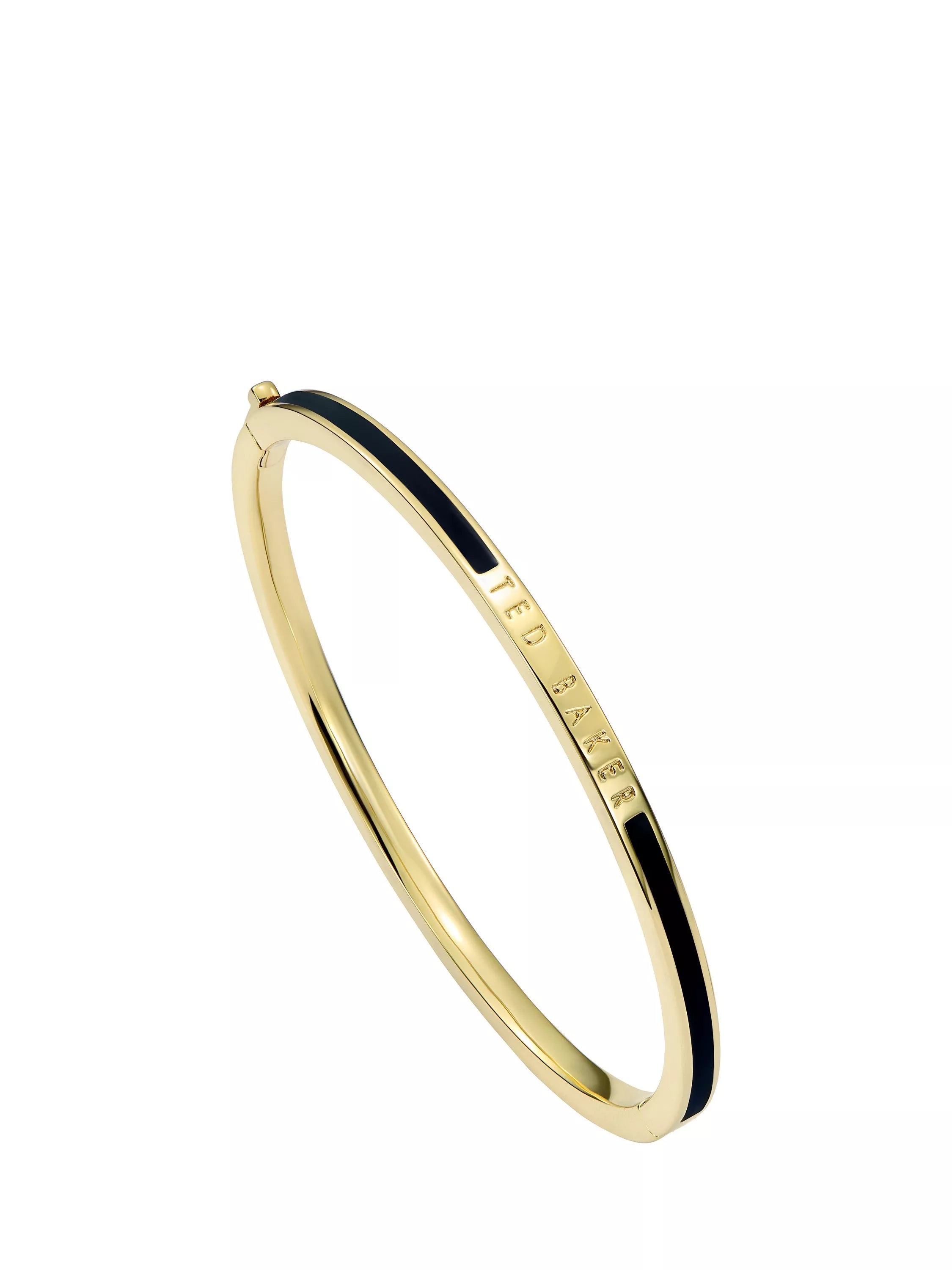 Ted Baker Roley Classic Contour Enamel Slim Bangle Bracelet