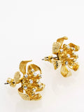 Ted Baker Furled Flower stud earrings gold, imported from the UK