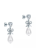 Ted Baker Ivy Icon Charm Heart Bow Pearl Drop Earrings