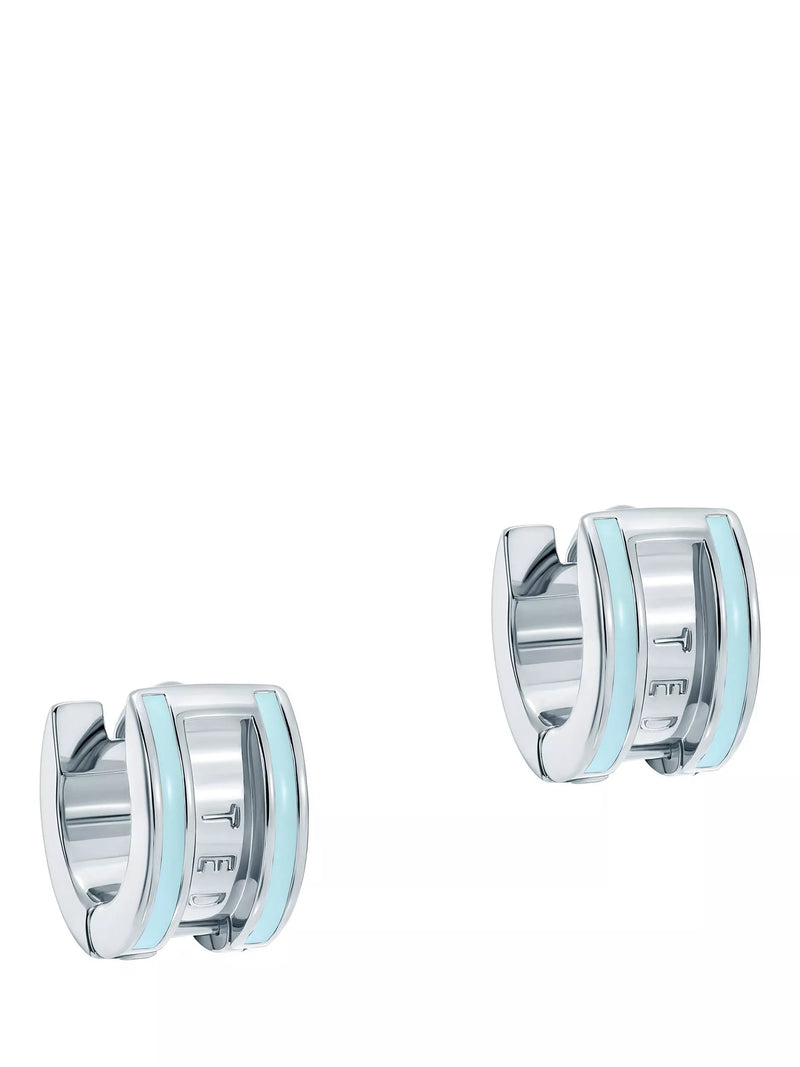 Ted Baker Rolo Classic Colour Enamel Roll Huggie Earrings, Gold/Black