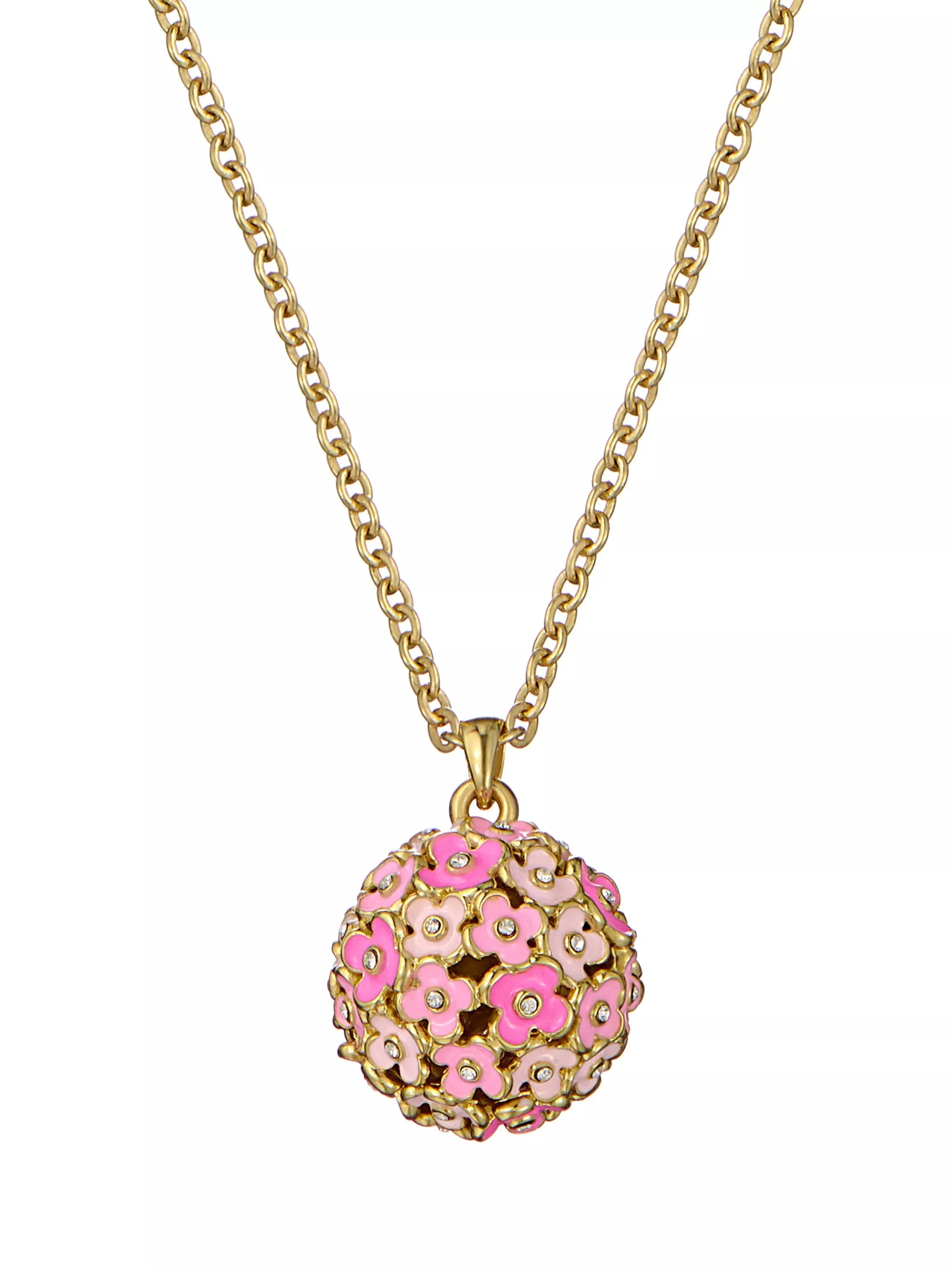 Ted Baker Bonbon Bouquet pendant necklace pink gold (British brand)
