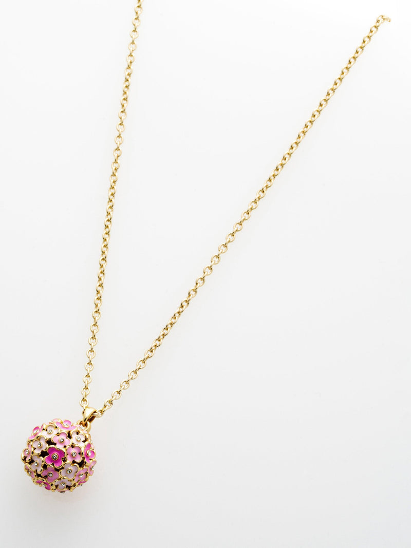 Ted Baker Bonbon Bouquet pendant necklace pink gold (British brand)