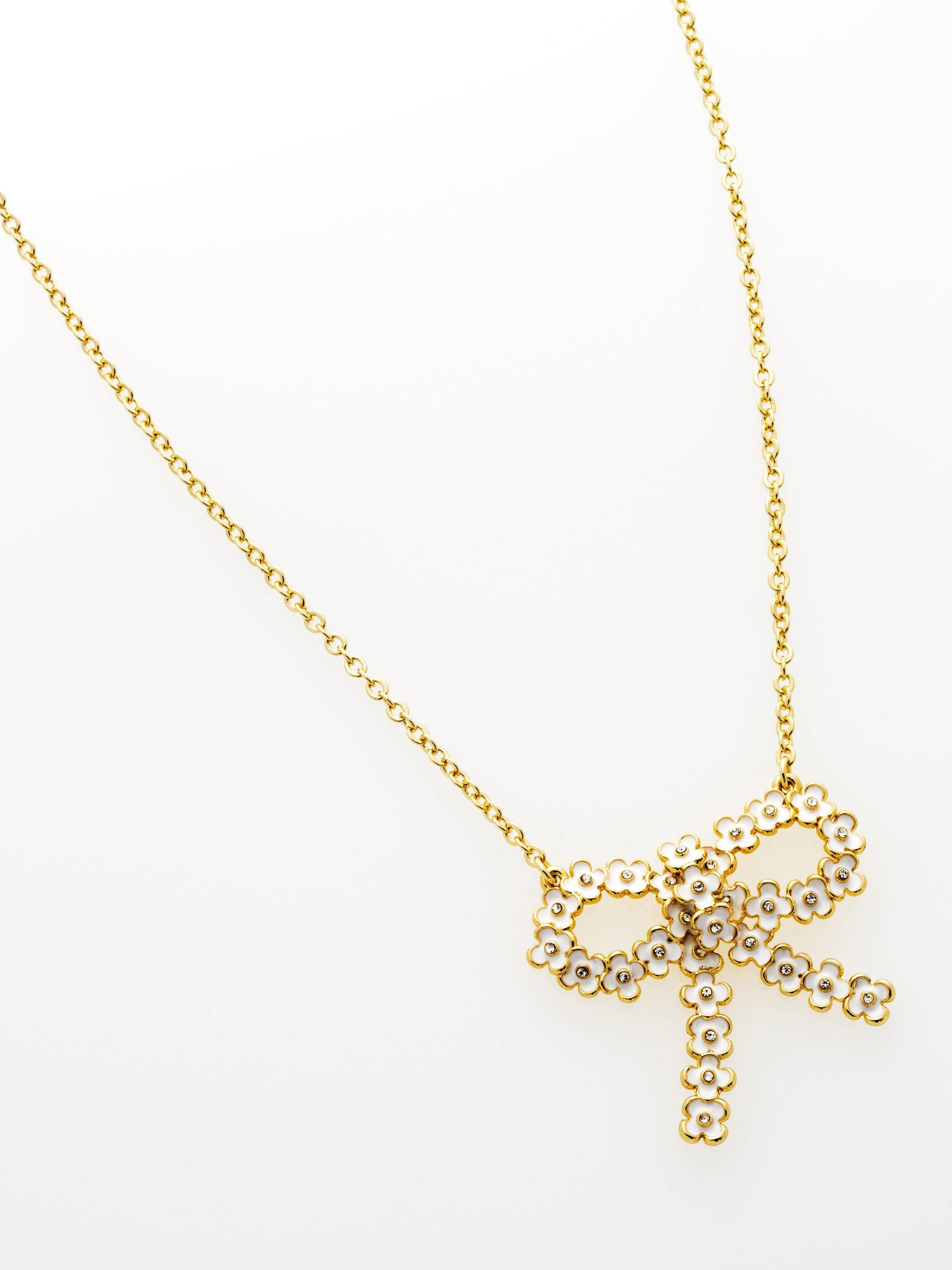 Ted Baker white gold pendant necklace, imported from the UK