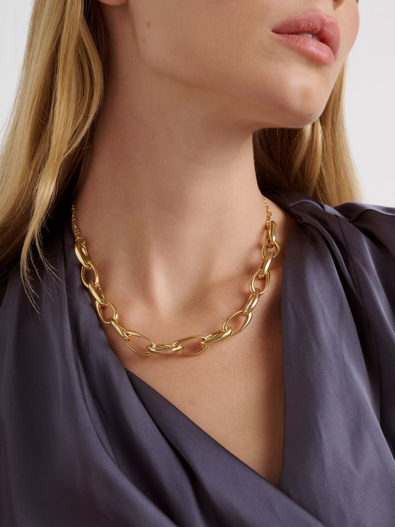 Ted Baker Corola gold chain necklace - British product