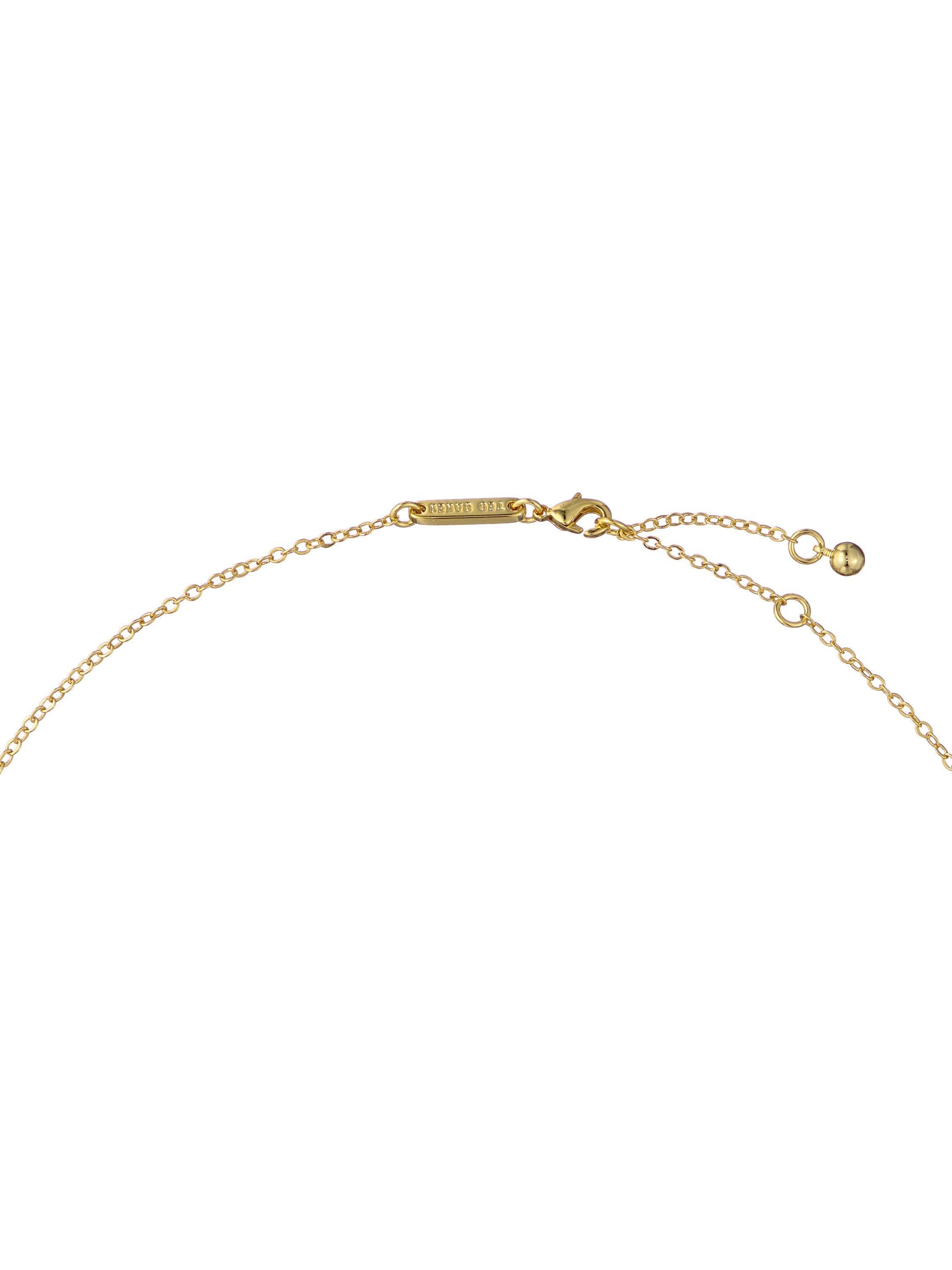Ted Baker Gabriella Garland gold necklace with crystal flowers (British brand)