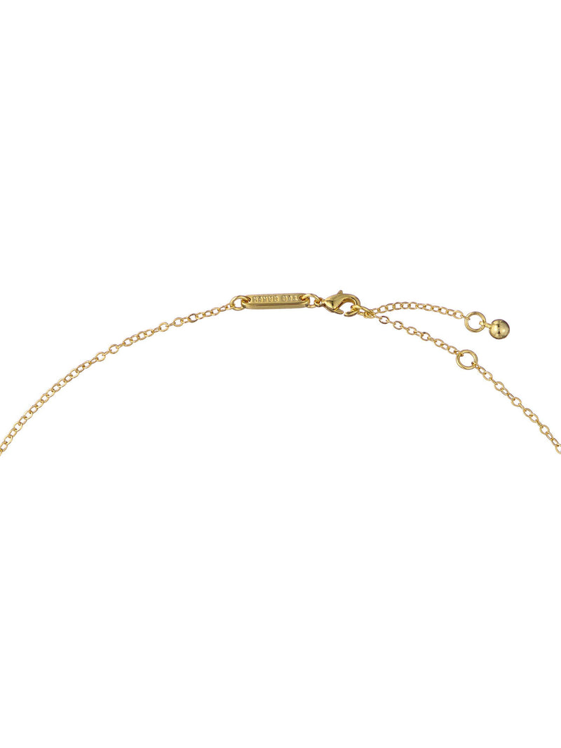 Ted Baker Gabriella Garland gold necklace with crystal flowers (British brand)