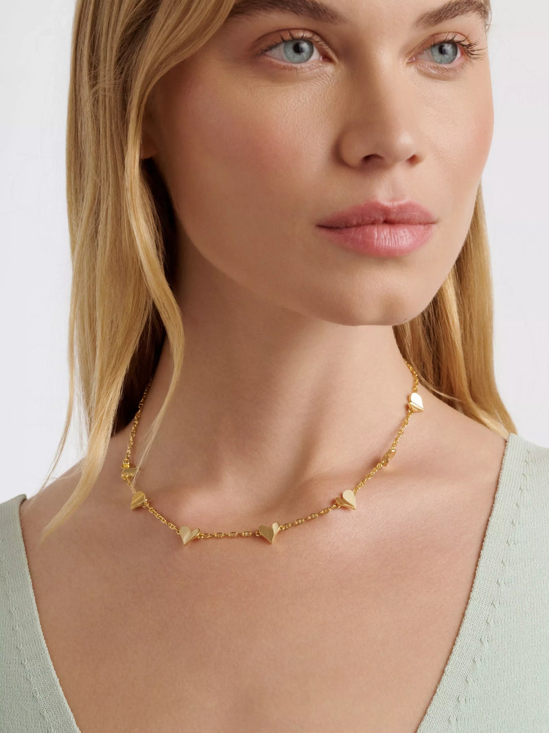 Ted Baker flutter heart necklace gold tone - British product
