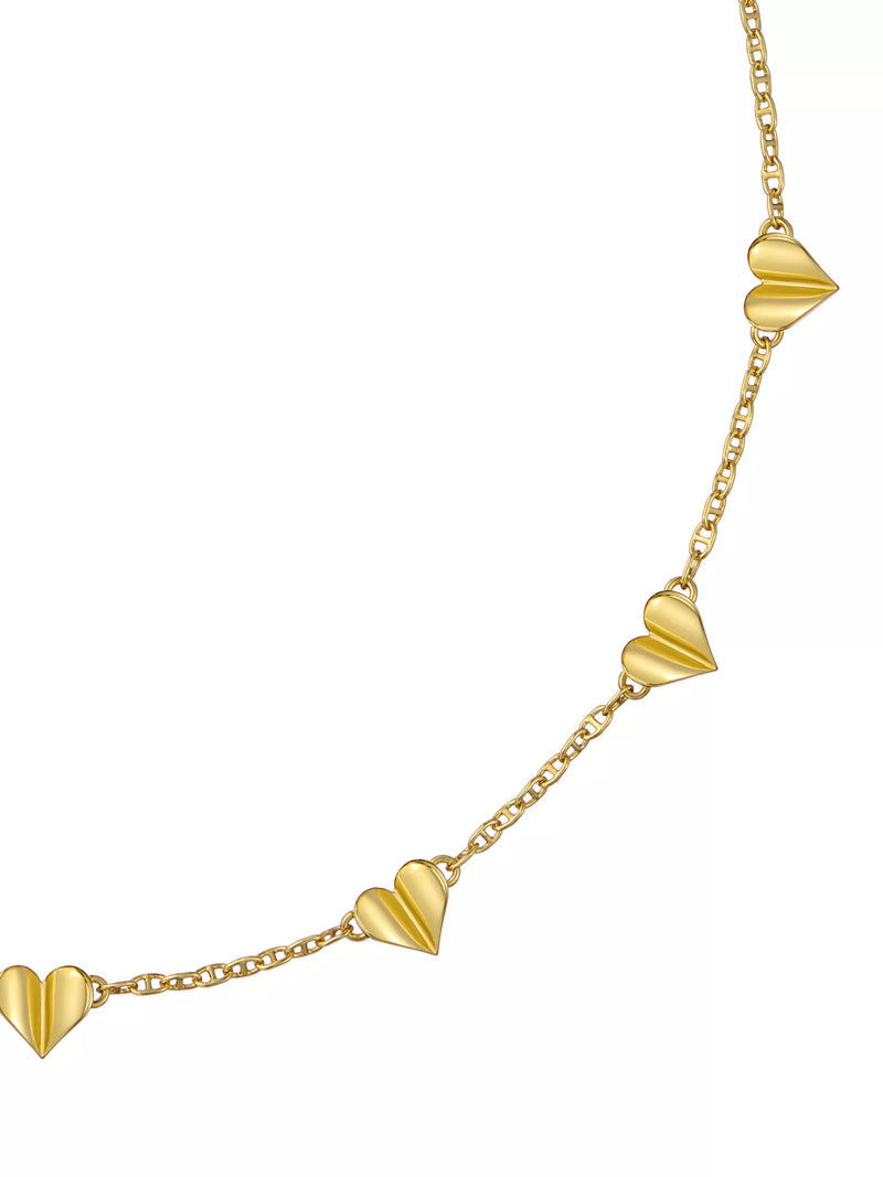 Ted Baker flutter heart necklace gold tone - British product