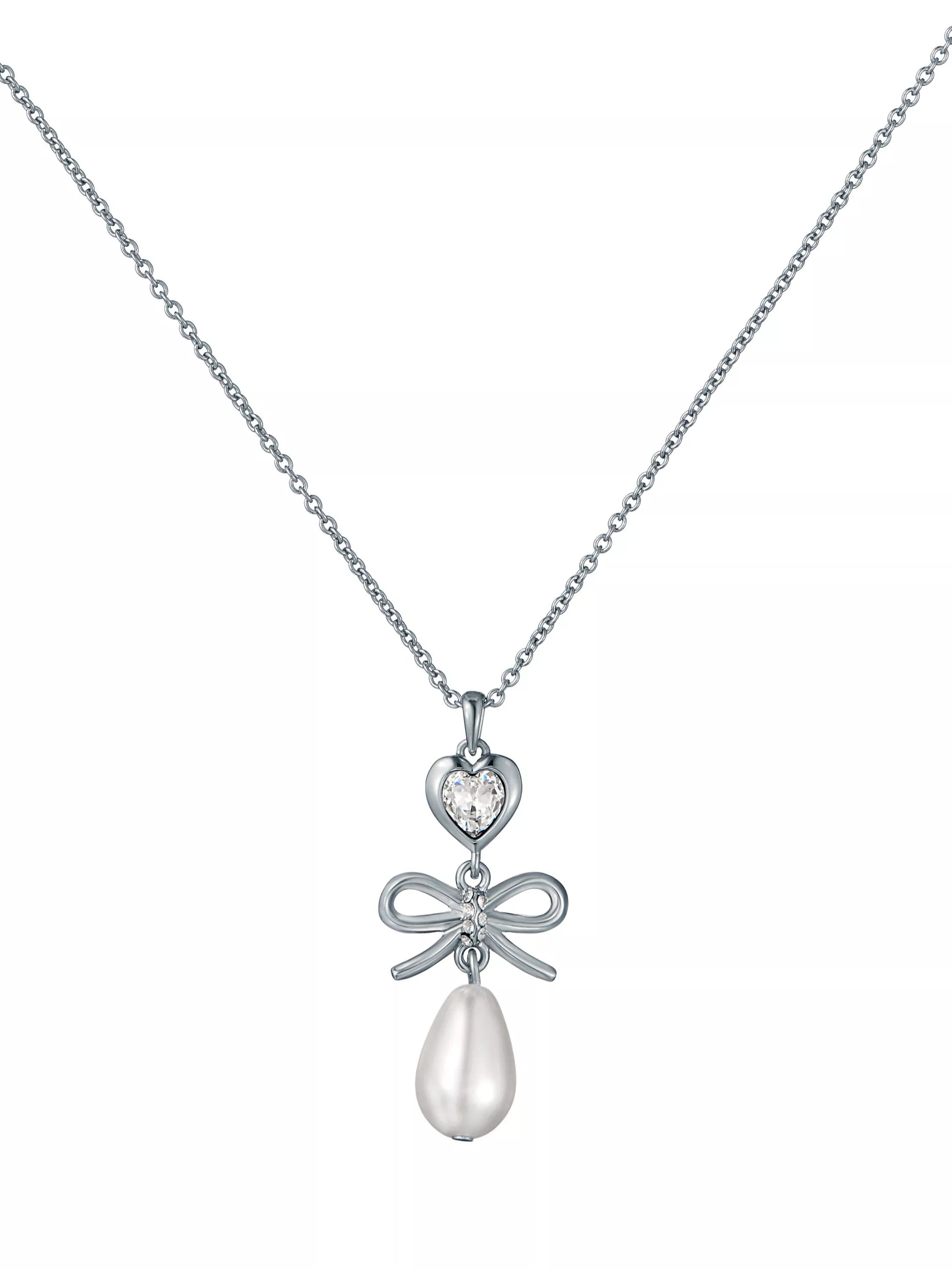 Ted Baker Imogen charm pendant necklace silver tone (British brand)