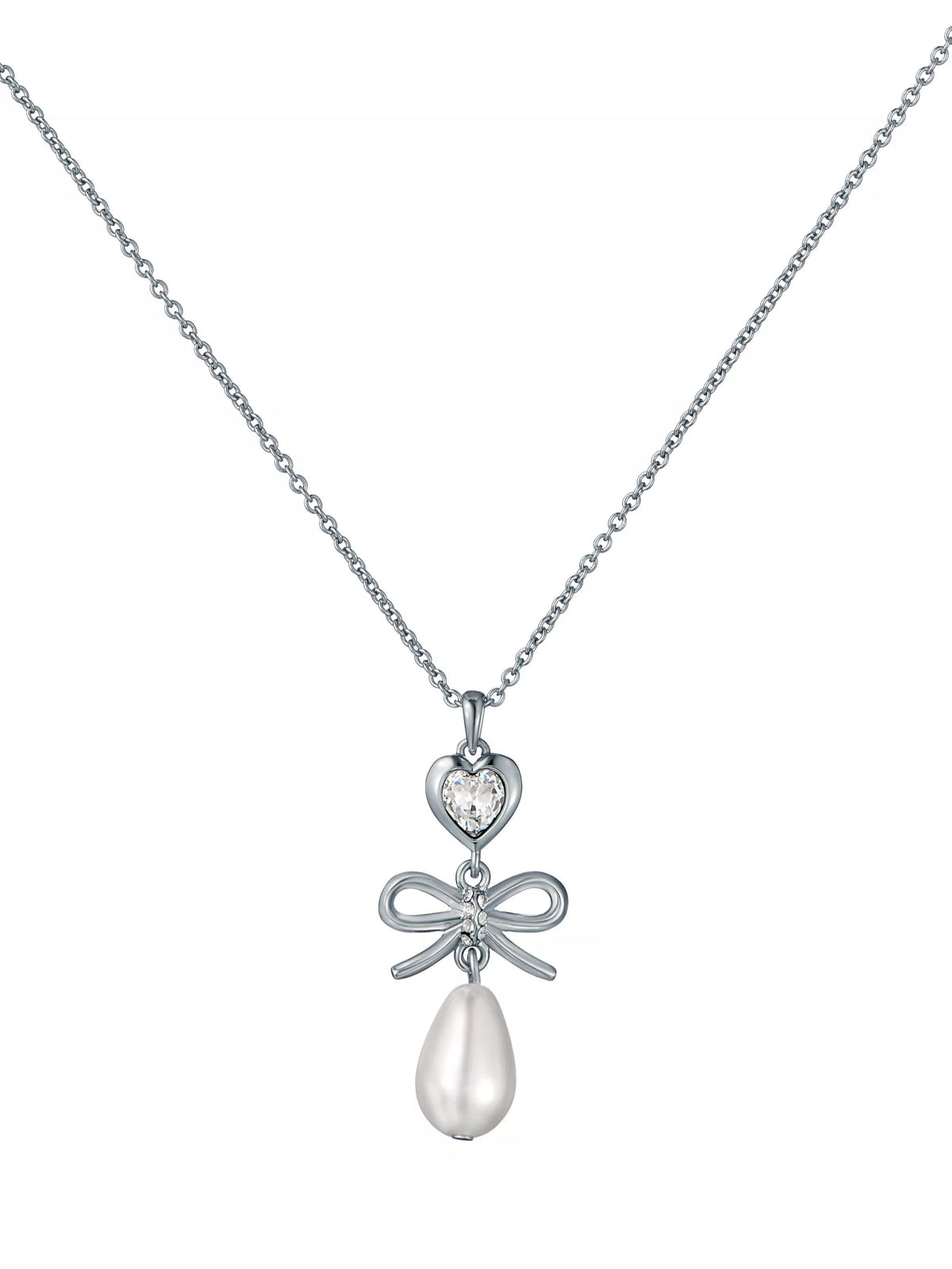 Ted Baker Imogen charm pendant necklace silver tone (British brand)