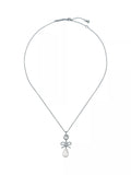 Ted Baker Imogen charm pendant necklace silver tone (British brand)