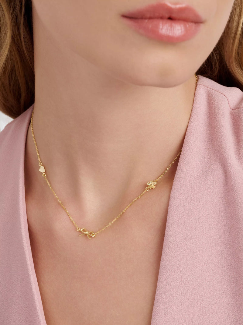 Ted Baker Iona Mini Icons necklace gold-tone UK version