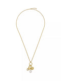 Ted Baker Isadora Icon pendant necklace in gold with crystals and faux pearls (British brand)