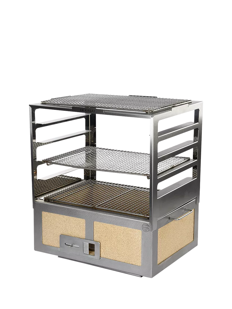Kasai Konro Grill charcoal BBQ with Robata rack - British product