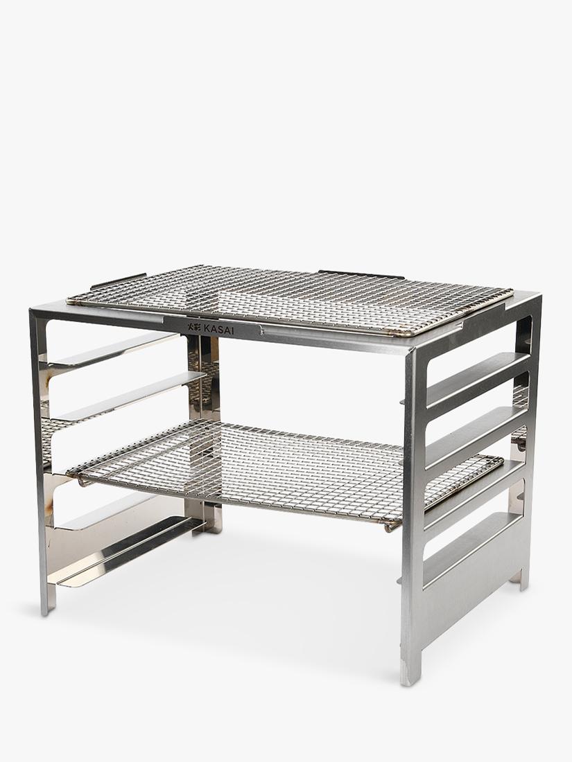 Kasai Konro Grill charcoal BBQ with Robata rack - British product