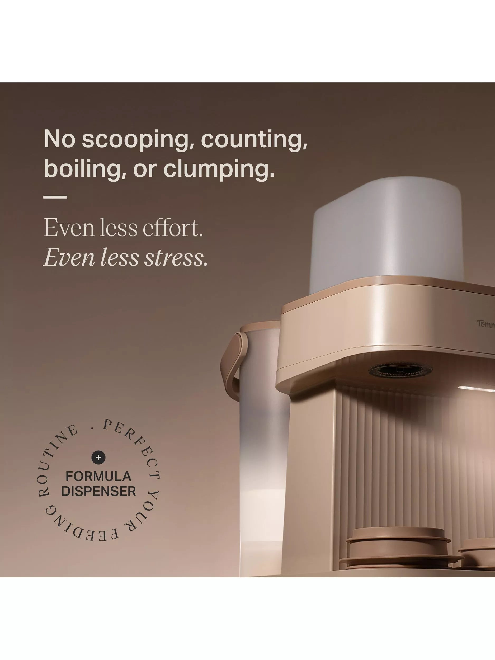 Tommee Tippee Perfect Prep Pro baby bottle formula maker Nutmeg, imported from the UK