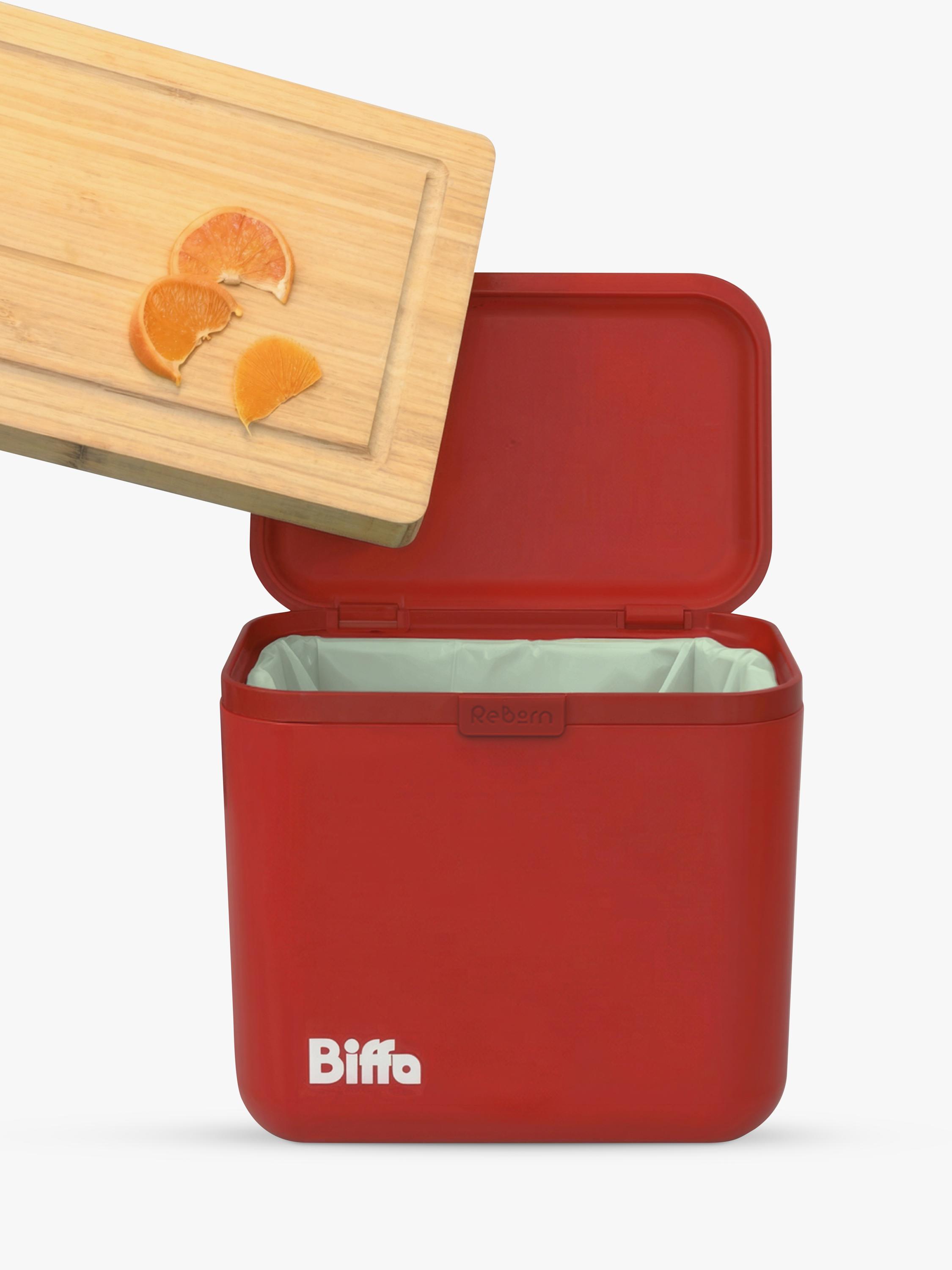 ReBorn Biffa food waste caddy red 5 litre (British brand)
