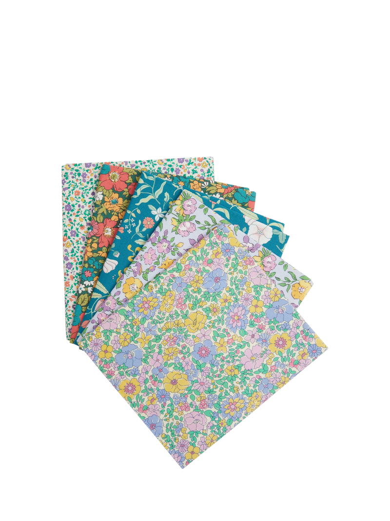 Liberty Fabrics fat quarter pack Cosmos Song - British product