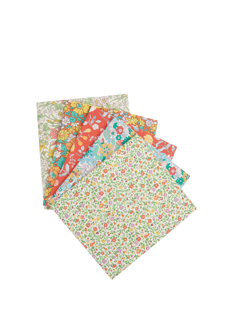 Liberty Fabrics fat quarter pack 5 Forget Me Not - British product