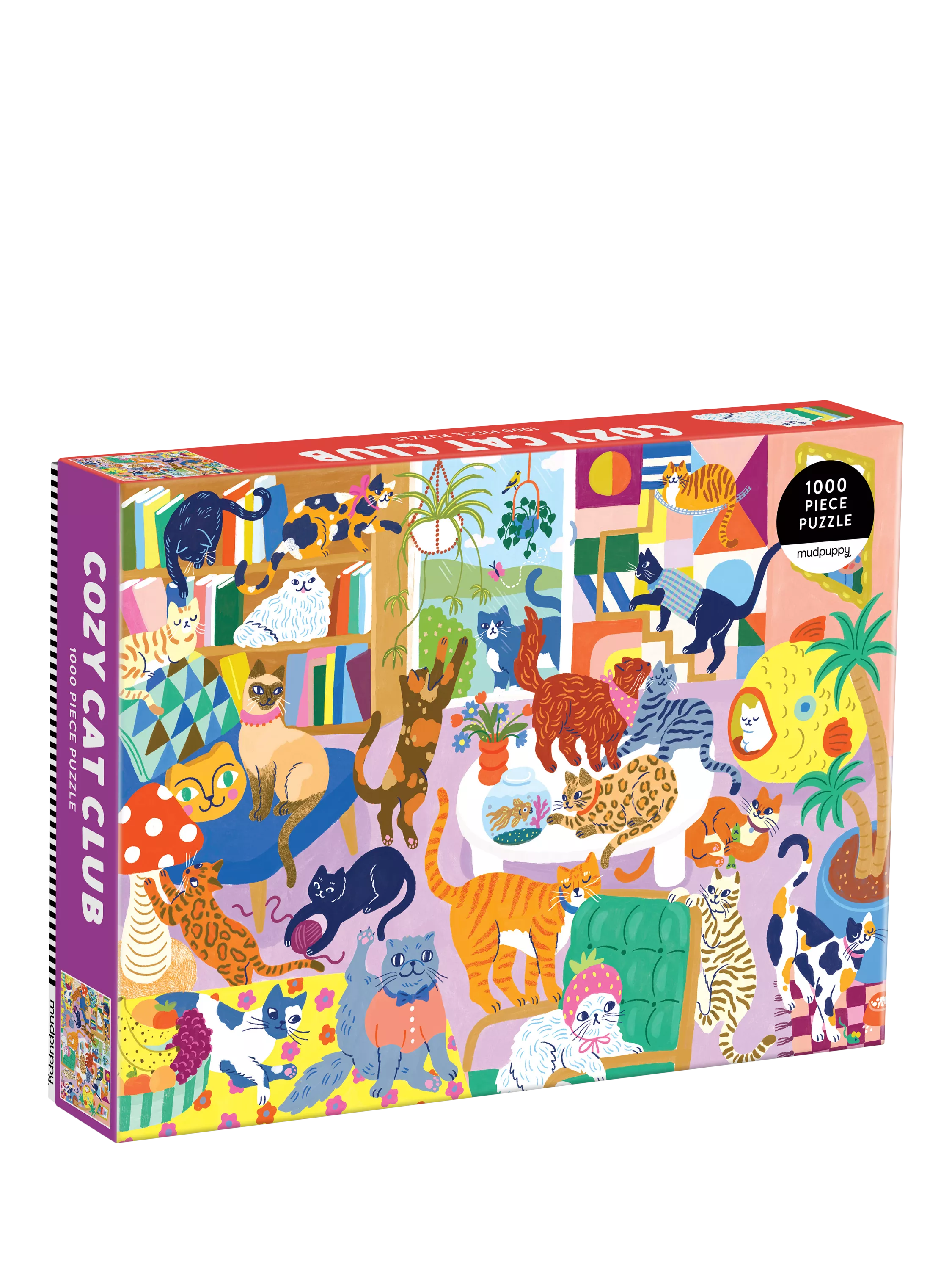 Galison Cosy Cat Club jigsaw puzzle 1000 pieces, imported from the UK