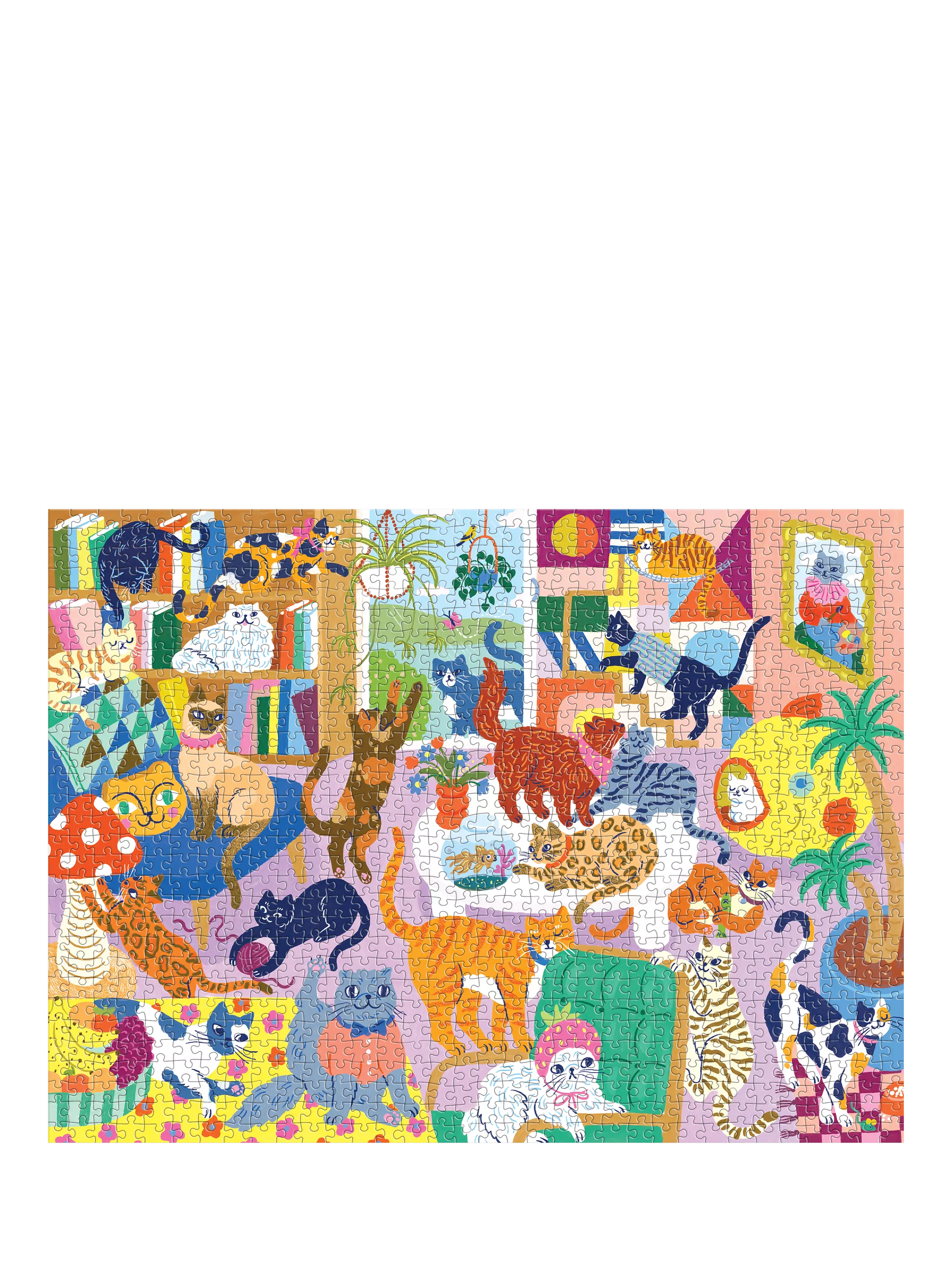 Galison Cosy Cat Club jigsaw puzzle 1000 pieces, imported from the UK