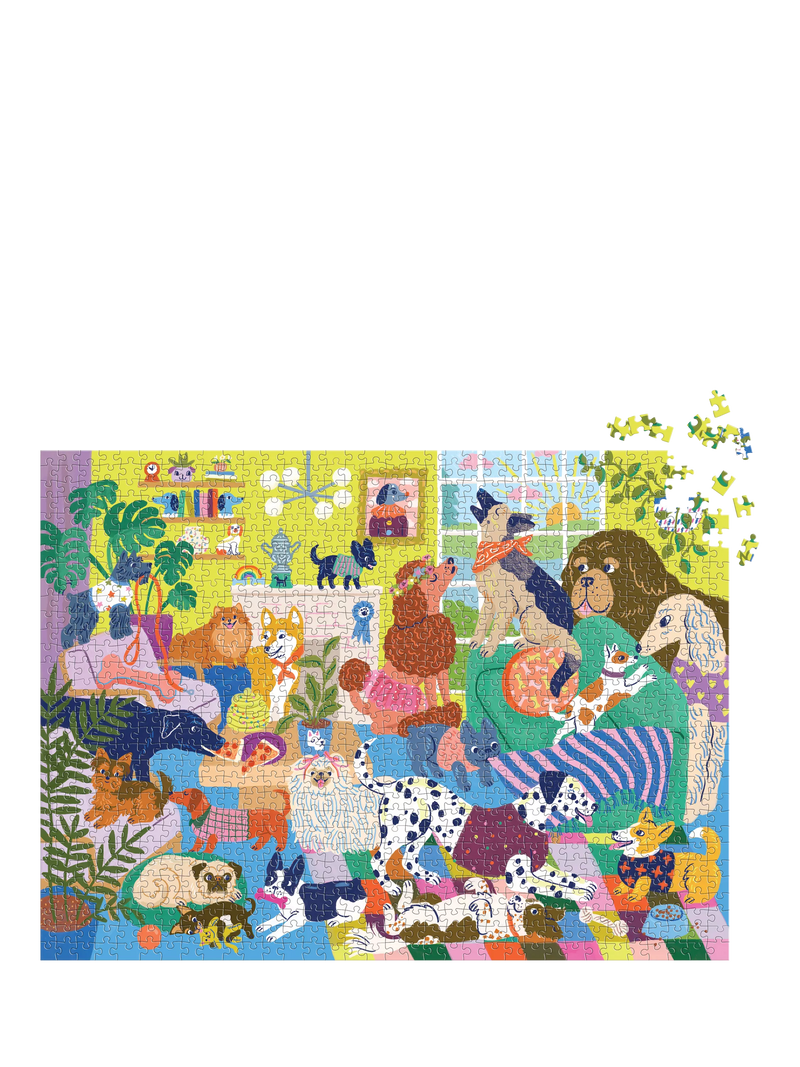 Galison Good Dog Club jigsaw puzzle 1000 pieces - British product