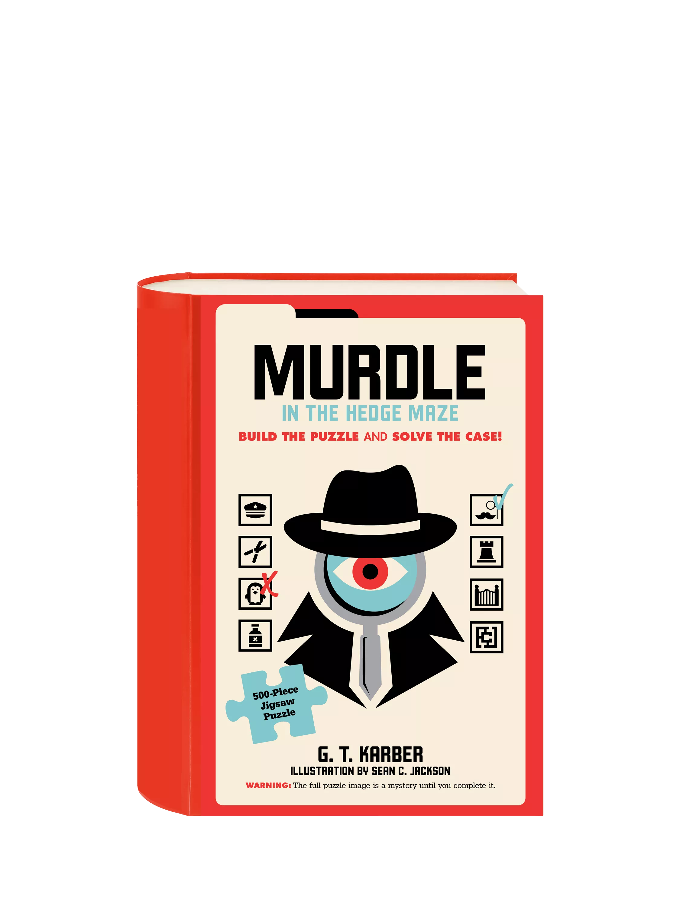 Chronicle Books Murdle Hedge Maze puzzle game 500 pieces, imported from the UK