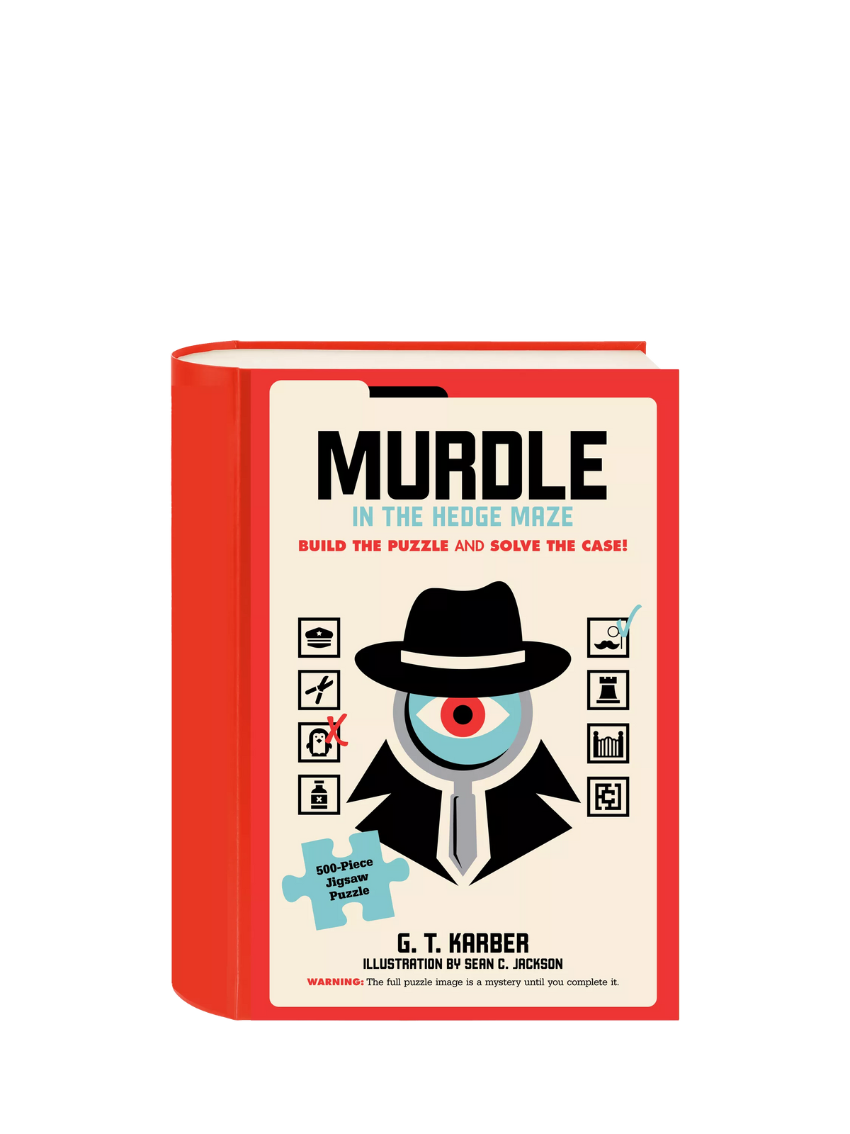 Chronicle Books Murdle Hedge Maze puzzle game 500 pieces, imported from the UK