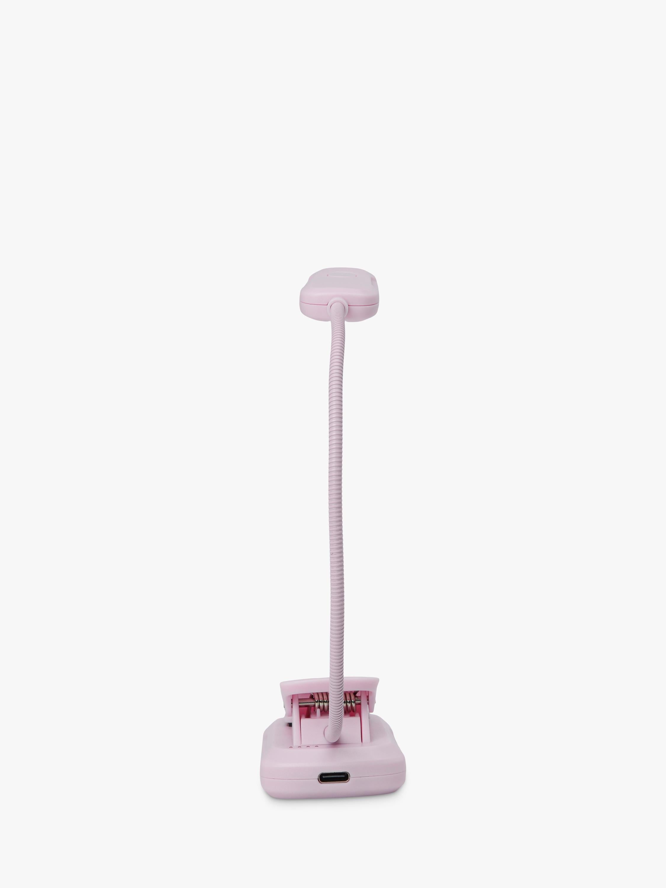 DesignWorks Ink LED book light pink, portable reading light, UK version