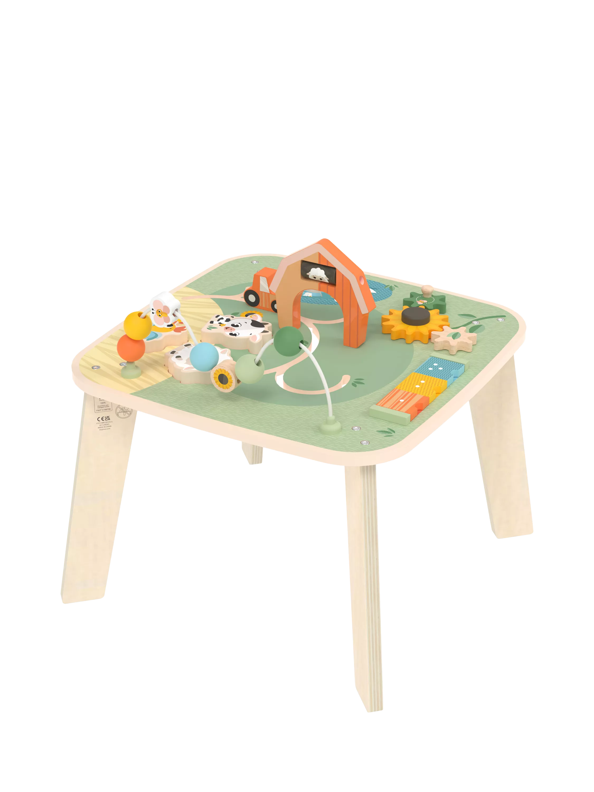 Tiny Love wooden activity table 46cm (British brand)