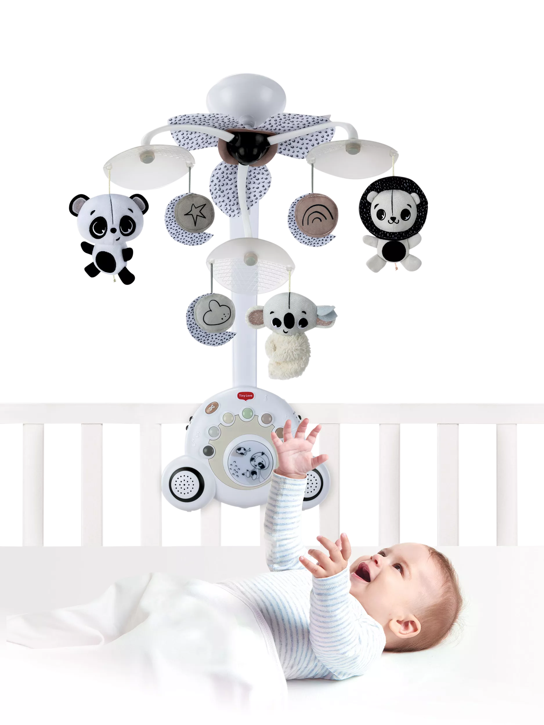 Tiny Love black and white baby mobile (British brand)
