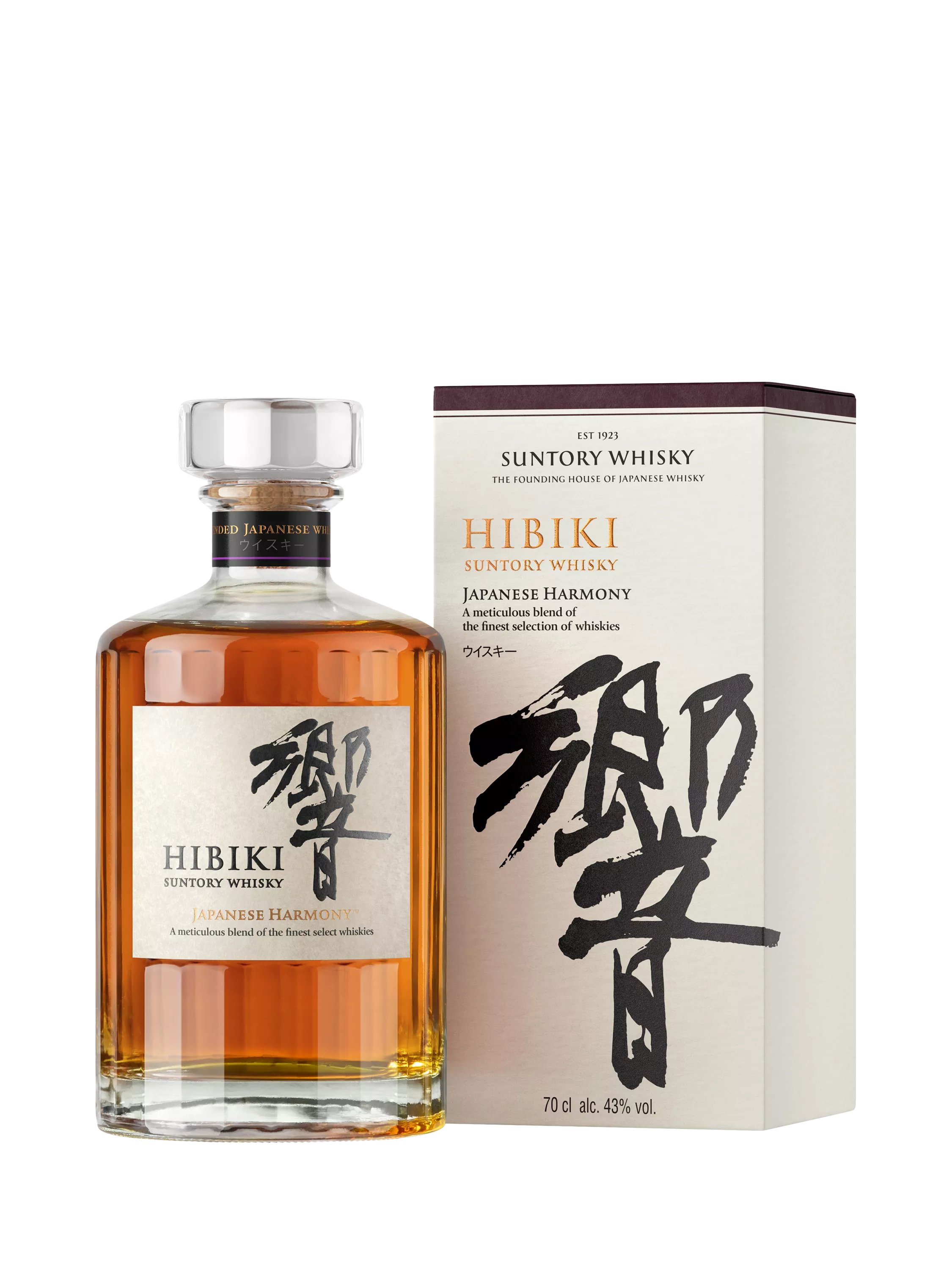Hibiki blended whisky Japanese Harmony 70cl (British brand)