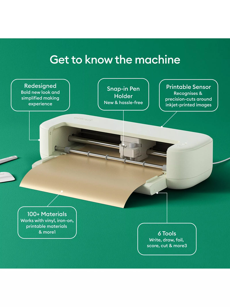 Cricut Explore 5 cutting machine bundle in taupe, UK version