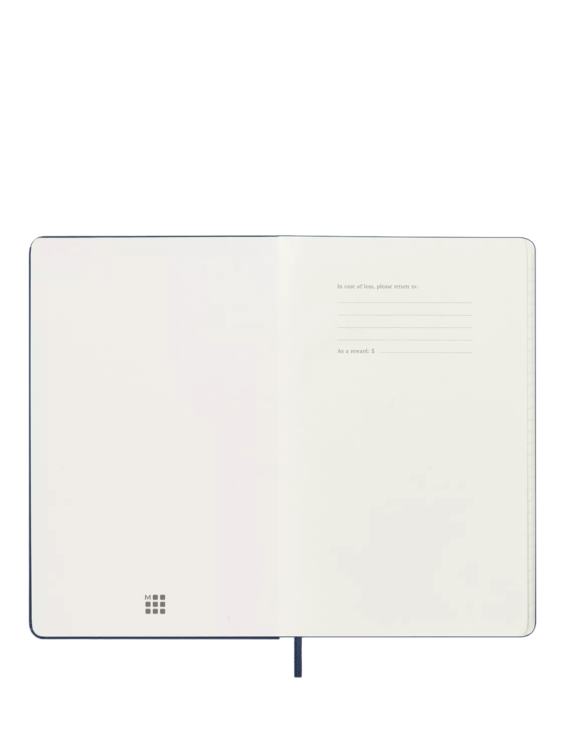 Moleskine 18-month weekly diary 2026-2027 dark blue, UK version