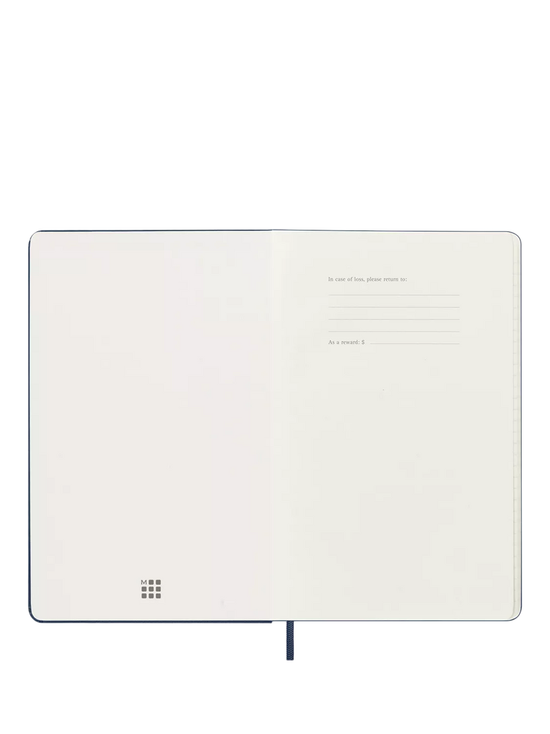Moleskine 18-month weekly diary 2026-2027 dark blue, UK version