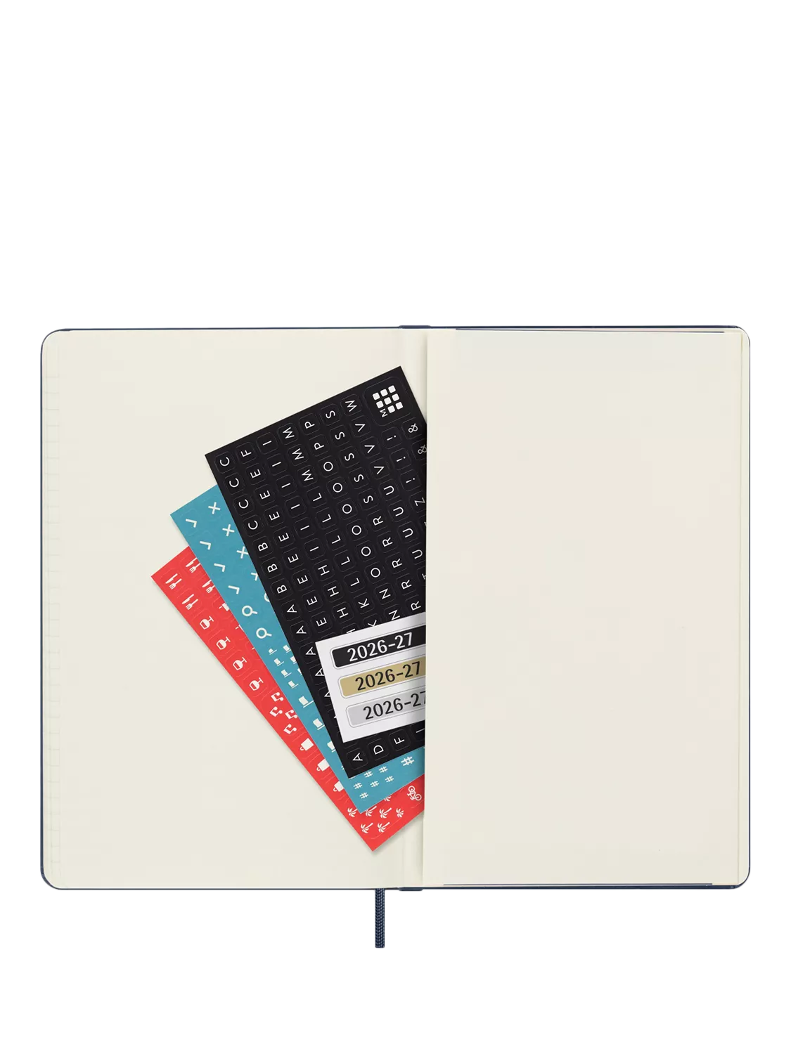 Moleskine 18-month weekly diary 2026-2027 dark blue, UK version
