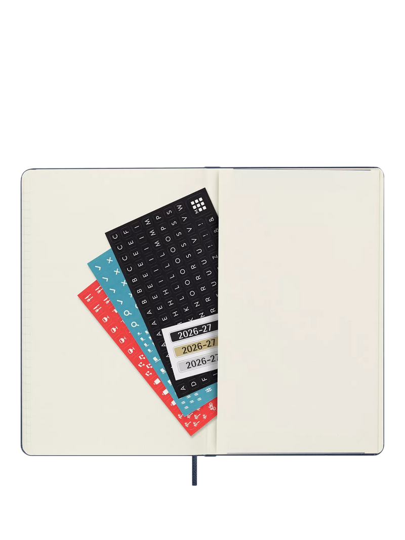 Moleskine 18-month weekly diary 2026-2027 dark blue, UK version