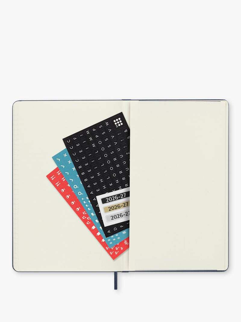 Moleskine 18-month weekly diary 2026-2027 dark blue, UK version