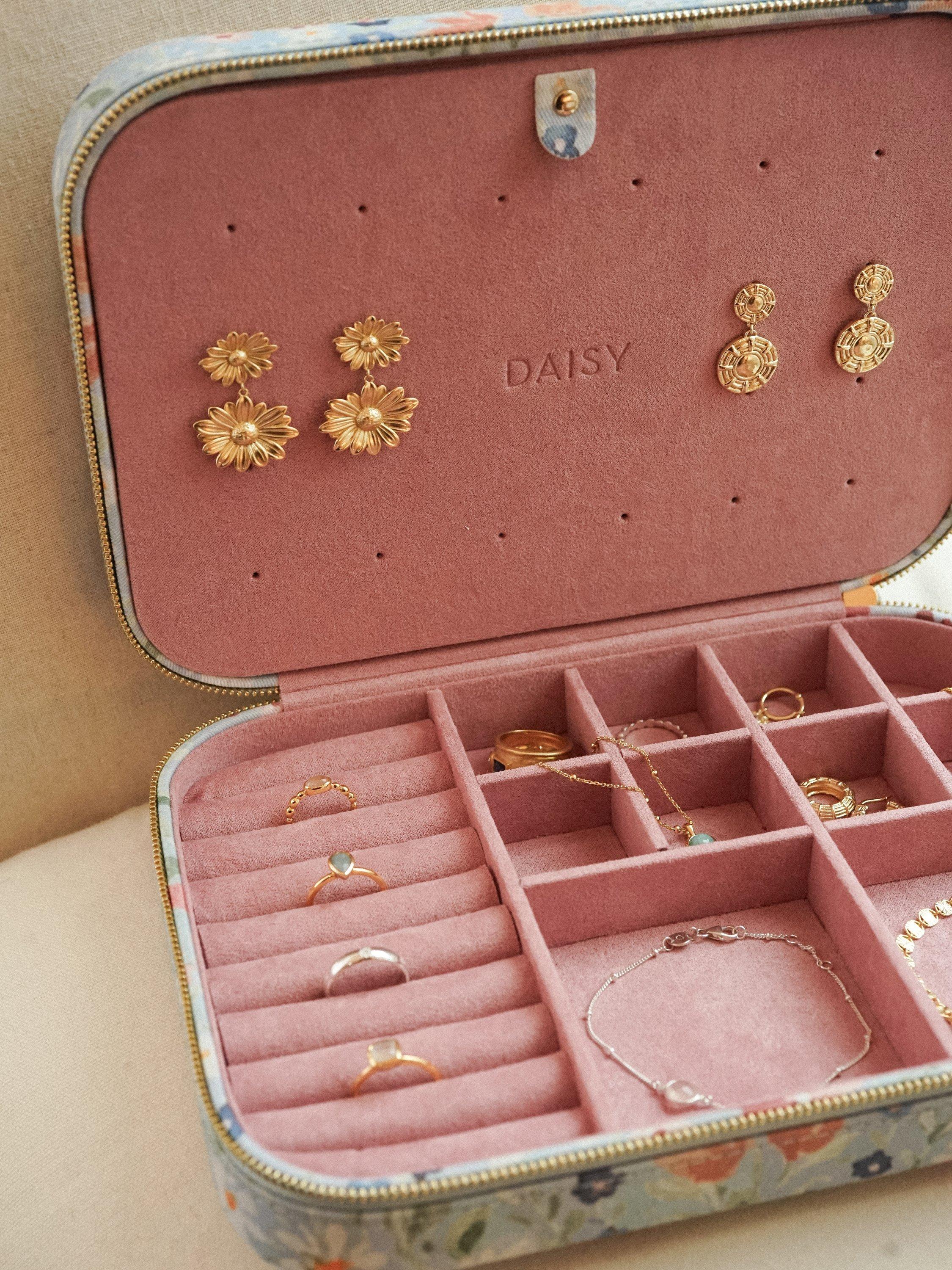Daisy London jewellery case with multi floral print (British brand)