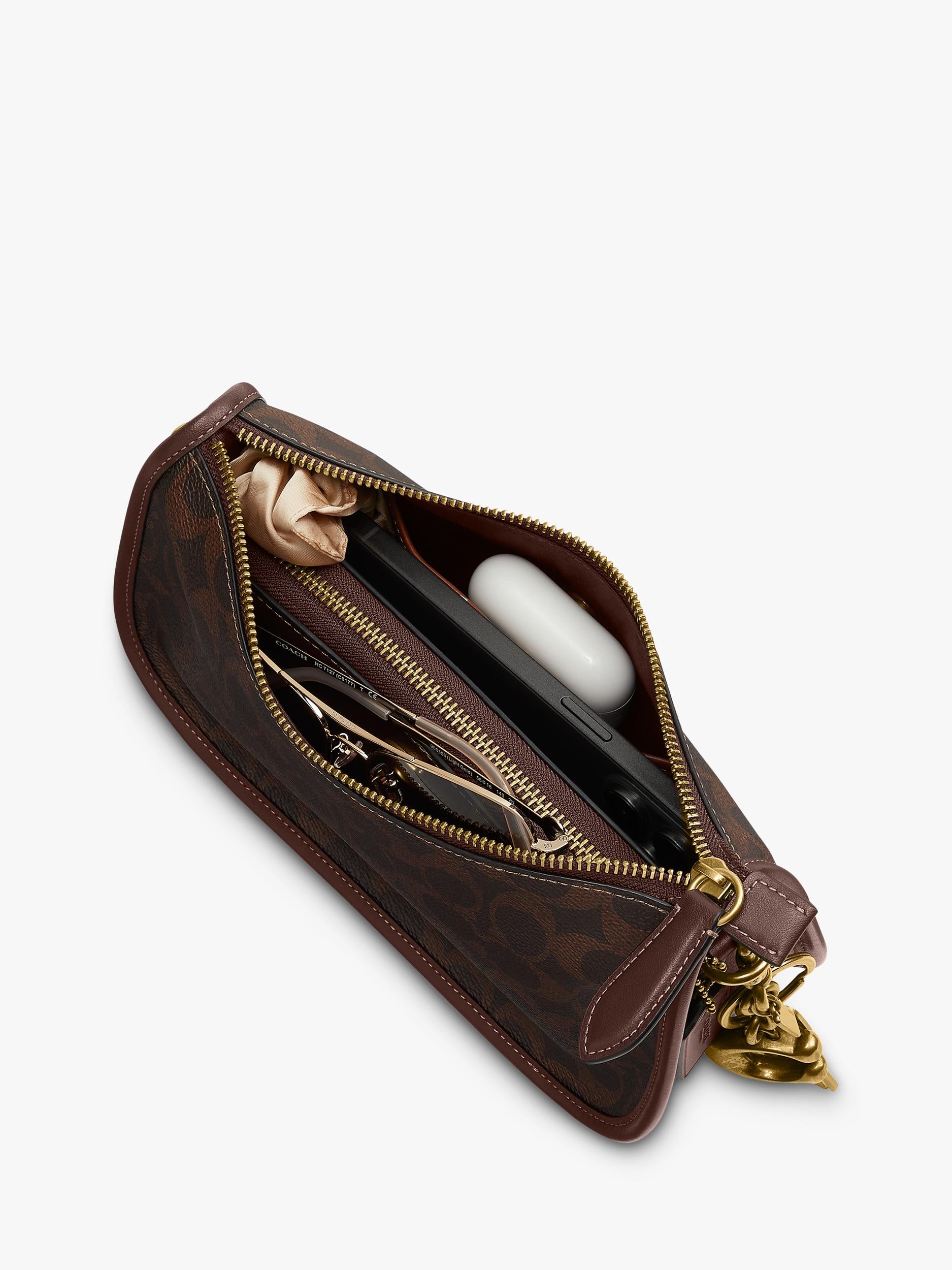 Coach Waverly shoulder bag in Maple colour, UK version