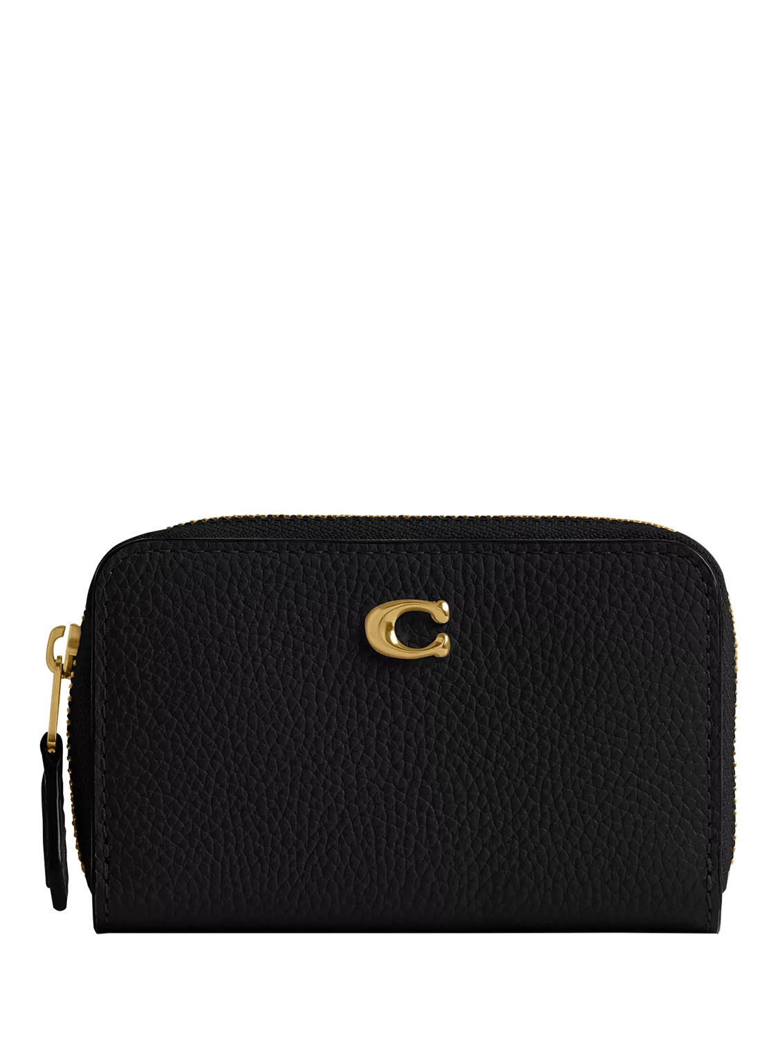 Coach small zip around card holder black (British brand)