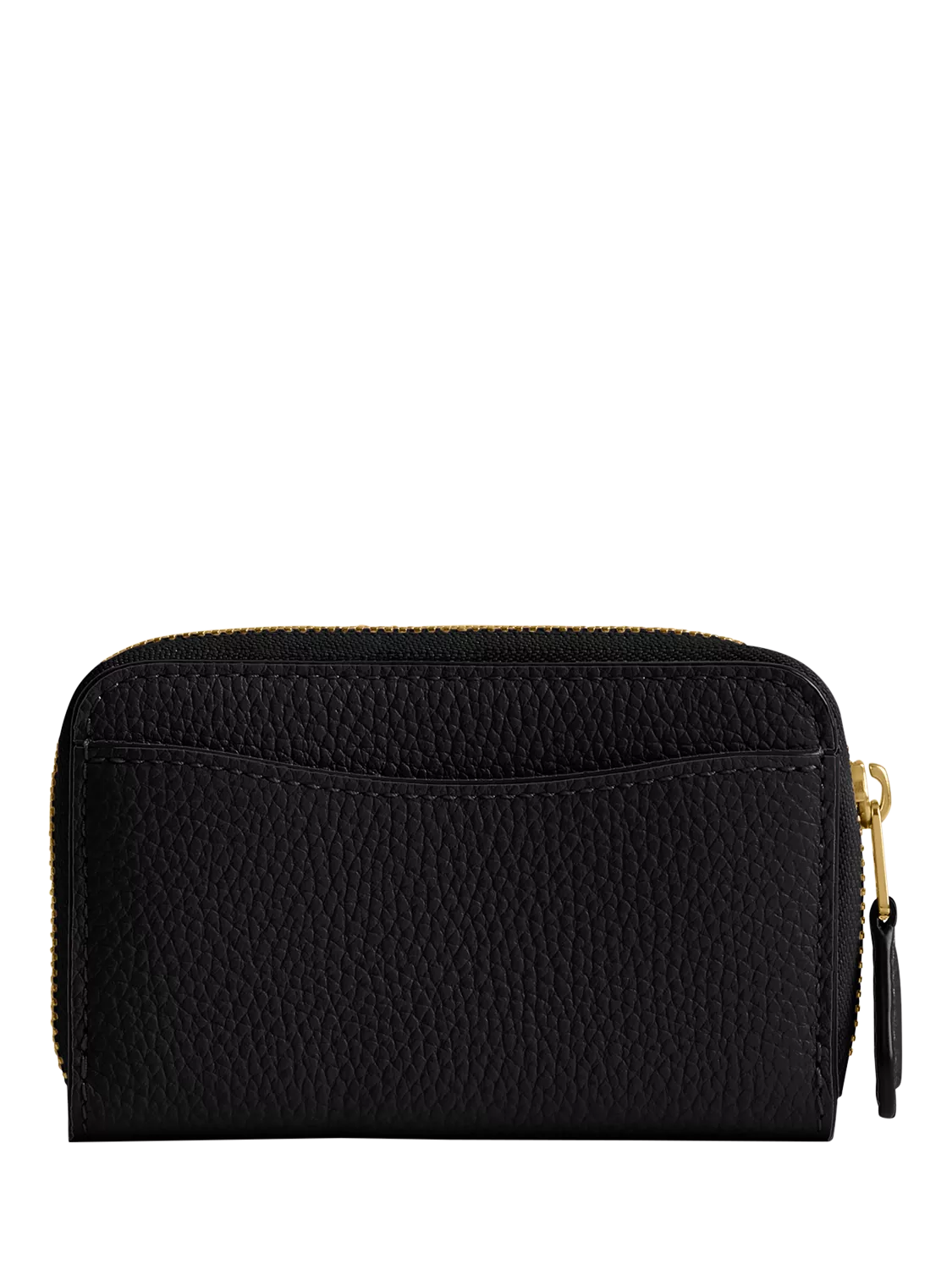 Coach small zip around card holder black (British brand)