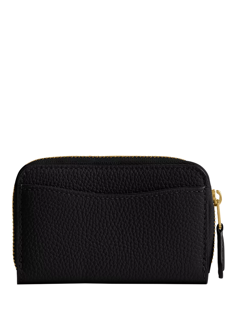 Coach small zip around card holder black (British brand)