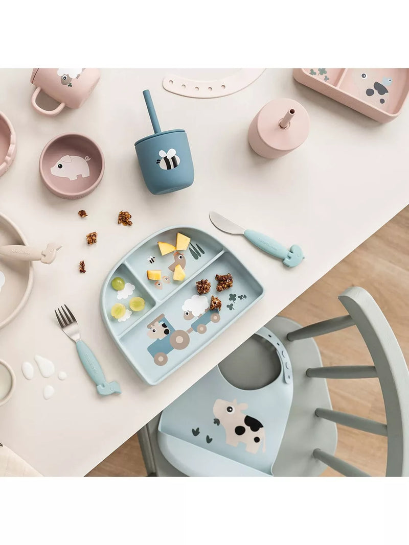 Done by Deer baby feeding plate Blue (British brand)